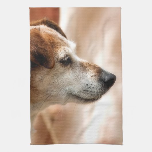 JACK RUSSELL TERRIER DOG THEEDOEK (Verticaal)
