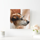 JACK RUSSELL TERRIER DOG VIERKANTE KLOK (Huis)