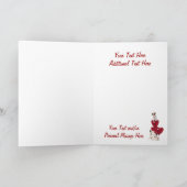 Jack Russell Terrier: een Schattige Valentijn-ontw Feestdagen Kaart (Binnen)