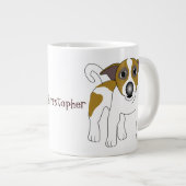 Jack Russell Terrier Extra Grote Mok (Voorkant rechts)