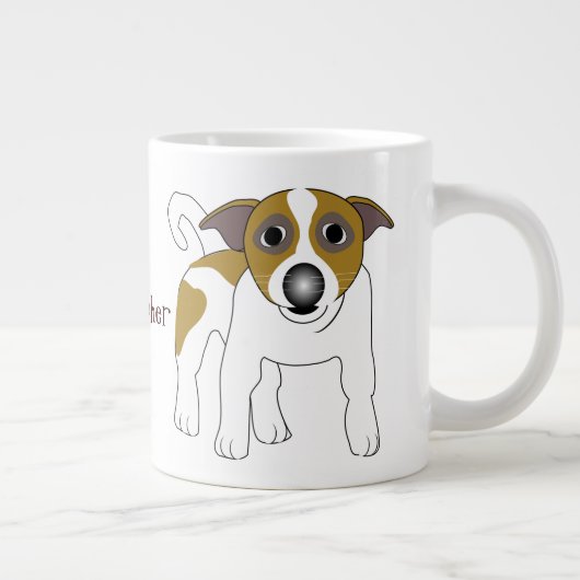 Jack Russell Terrier Extra Grote Mok (Rechts)