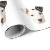 Jack Russell Terrier Face Dog Pet Cadeaupapier (Rol Hoek)