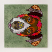 Jack Russell Terrier face laid Jigsaw Puzzle (Horizontal)