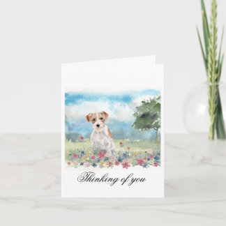 Jack Russell Terrier Folded Note Card Notitiekaartje