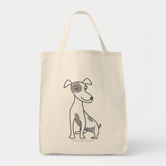 Jack Russell Terrier Grocery Tas (Voorkant)