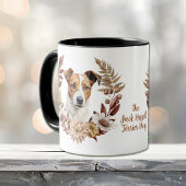 Jack Russell Terrier Hond Herfst krans Mok
