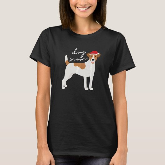 Jack Russell Terrier Hond Moeder Kerstmis T-shirt (Voorkant)