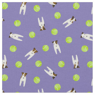 Jack Russell Terrier honden met tennisballen elke Stof