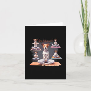 Jack Russell Terrier Honden Zen Momenten Met Jack Kaart