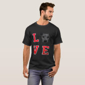 Jack Russell Terrier Ik hou van Jack Russell T-shirt (Voorkant volledig)