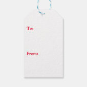 Jack Russell Terrier in een Santa hat Gift Kaart Cadeaulabel (Achterkant)