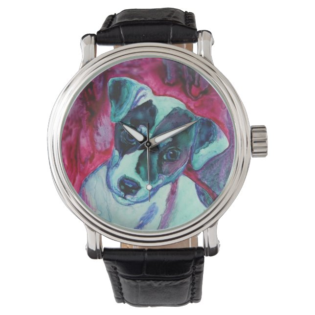 Jack Russell Terrier (Julep) Horloge (Voorkant)