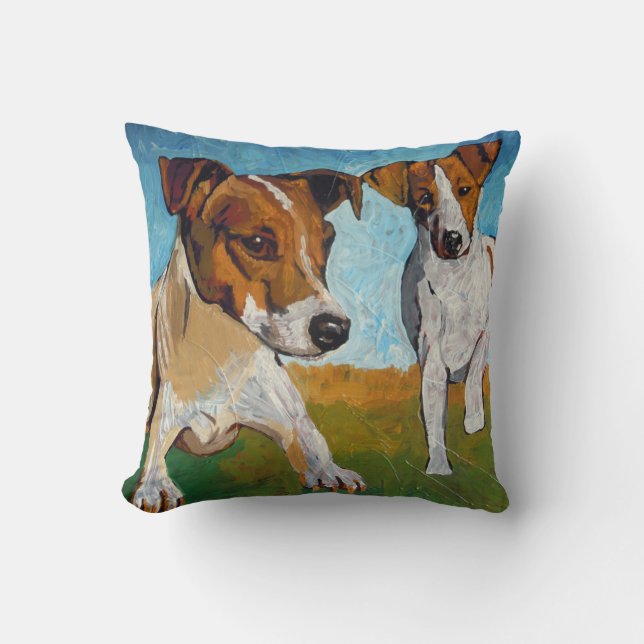 Jack Russell Terrier Kussen (Voorkant)