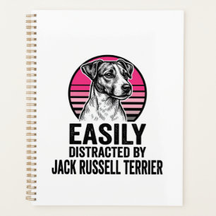 Jack Russell Terrier Licht Afleidbaar Vintage T-Sh Planner