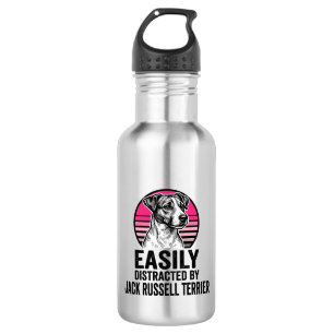Jack Russell Terrier Licht Afleidbaar Vintage T-Sh Waterfles