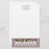 Jack Russell Terrier-liefhebbers aangepast Briefpapier (Voorkant / Achterkant)