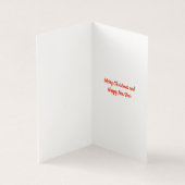 Jack Russell Terrier met kerstcadeau Label Kaart (Binnen)