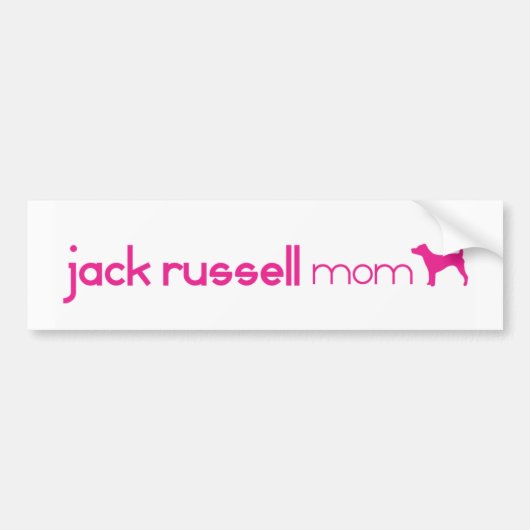 Jack Russell Terrier Moeder Bumpersticker (Voorkant)
