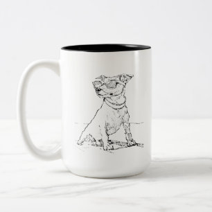 Jack Russell Terrier Mok - Hondenmoeder koffiekop