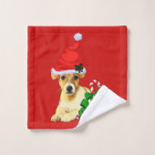 Jack Russell Terrier Noël (Gant de toilette)