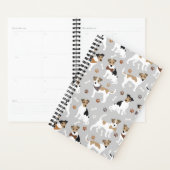 Jack Russell Terrier Patrouilles et Bones Planner (Devant avec enveloppe)