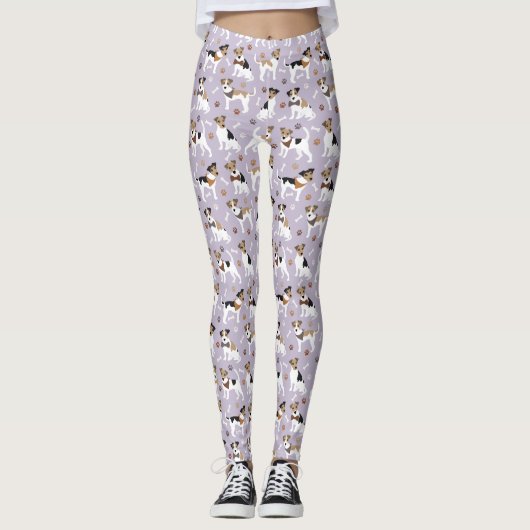 Jack Russell Terrier Paws and Bones Leggings (Devant)
