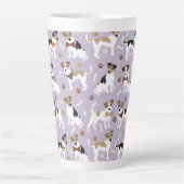 Jack Russell Terrier Paws and Botten Latte Mok (Voorkant)