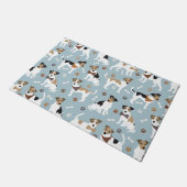 Jack Russell Terrier Paws en Botten Deurmat (Schuin)