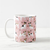 Jack Russell Terrier Paws et Bones Coffee Mug (Gauche)
