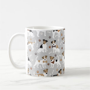 Jack Russell Terrier Paws et Bones Coffee Mug