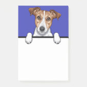 Jack Russell Terrier Peeking Puppy Hondenliefhebbe Post-it® Notes (Voorkant)