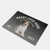 Jack Russell Terrier Personalized Hondenliefhebber Deurmat (Schuin)
