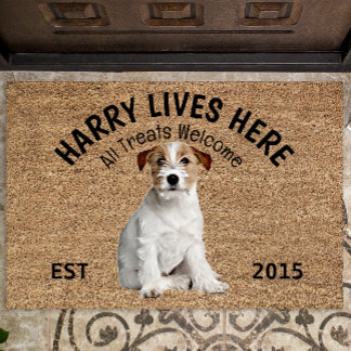 Jack Russell Terrier Personalized Hondenliefhebber Deurmat