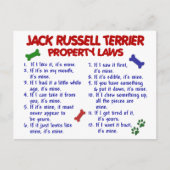 JACK RUSSELL TERRIER Property Laws 2 Briefkaart (Voorkant)