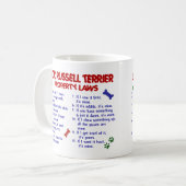 JACK RUSSELL TERRIER Property Laws 2 Koffiemok (Voorkant links)