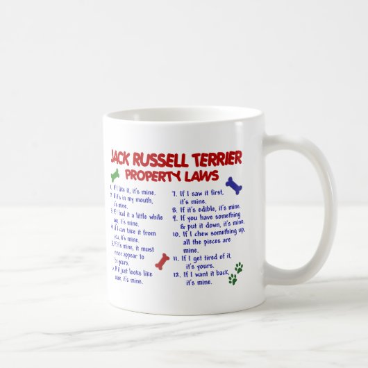 JACK RUSSELL TERRIER Property Laws 2 Koffiemok (Rechts)