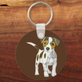 Jack Russell Terrier Pup Sleutelhanger (Achterkant)