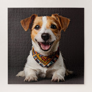 Jack Russell Terrier Realisme Kunstportret Legpuzzel