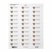Jack Russell Terrier Return Address Labels (Full Sheet)