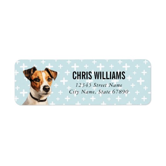 Jack Russell Terrier Return Address Labels (Voorkant)