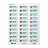 Jack Russell Terrier Return Address Labels (Full Sheet)