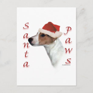 Jack Russell Terrier Santa Paws Feestdagenkaart