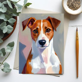 Jack Russell Terrier Schilderen Hond Pet Kaart