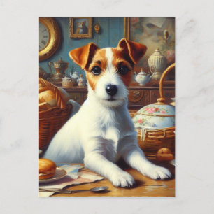 Jack Russell Terrier Schilderij Briefkaart