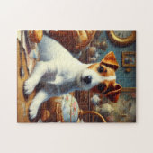  Jack Russell Terrier Schilderij Legpuzzel (Horizontaal)