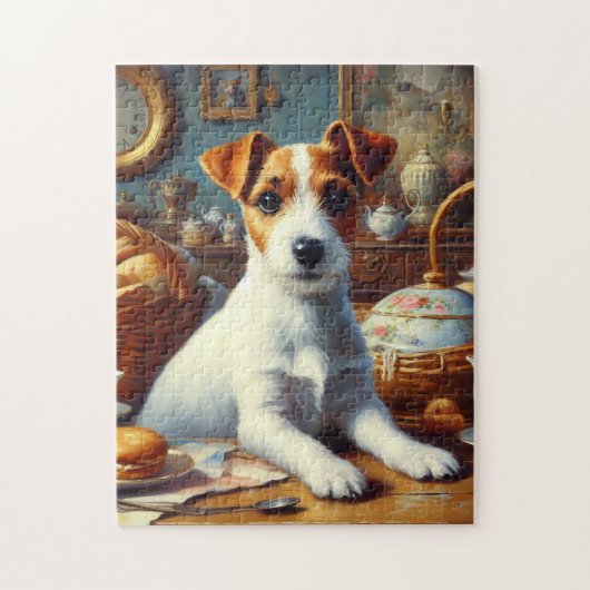  Jack Russell Terrier Schilderij Legpuzzel (Verticaal)