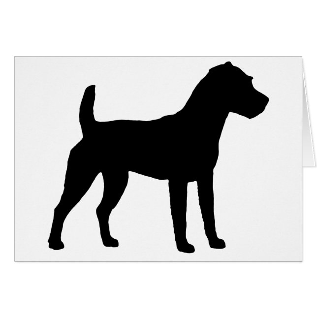 Jack Russell Terrier Silhouette (Voorkant Horizontaal)