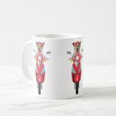 Jack Russell Terrier sur la tasse rouge de (Devant gauche)