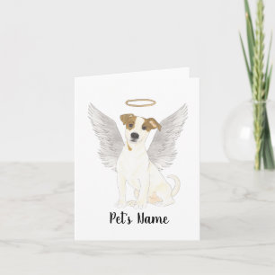 Jack Russell Terrier Sympathy Memorial Kaart