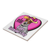 Jack Russell Terrier Valentijnsdag Tegeltje (Zijkant)